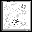 Scribble Sun 01 Digital Scrapbook Brushes by Anna Aspnes