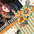 "Bountiful Beauty" digi scrap layout by AFT designs using 'Soft Harvest' digital scrapbooking kit
