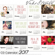 2017 printable CD Calendar templates by Vicki Stegall