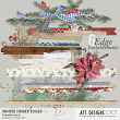 Winter Timber #digitalscrapbooking Edge Cluster Embellishments by AFT designs | AFTdesigns.net