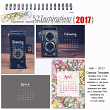 52 Inspirations 2017 Calendar templates
