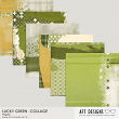 Lucky Green Collage Papers by AFT designs @Oscraps.com | #scrapbook #printables #green