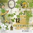 St. Paddy's Cluster and Paper Blends embellishment Biggie | AFT Designs #digitalscrapbooking