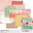 Papers Included in Spring Fantasty digital scrapbooking printable kit