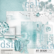 Aquamarine Digital Scrapbooking Mini Kit by AFT designs @Oscraps.com #birthstone #aquamarine #march
