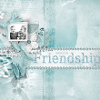 "Here's To Friendship" digital scrapbooking layout idea by AFT designs | Amanda Fraijo-Tobin #oscraps #digiscrap #photoshop