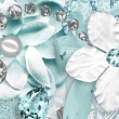 Aquamarine Digital Scrapbooking Mini Kit by AFT designs @Oscraps.com #birthstone #aquamarine #march