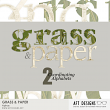 Grass & Paper Alphabets for Easter and Spring digital scrapbooking projects by AFT designs @Oscraps | www.aftdesigns.net