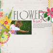 "Flower Hunt" Spring digital scrapbooking layout idea by AFT Designs - Amanda Fraijo-Tobin | #digitalscrapbooking #digiscrap #scrapbook