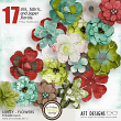Lively Flower Embellishments by AFT Designs | Amanda Fraijo-Tobin #digital #scrapbook #artjournal #scrapbooking