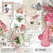 Embellishments & Word Art included in A Mother's Love 2  Digital Scrapbooking Kit by AFT Designs