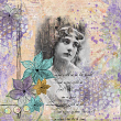 Portrait Transfers 01 for digital scrapbooking by Vicki Robinson sample