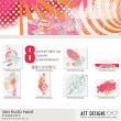 Sun Filled Paint Transfer Embellishments by AFT designs | aftdesigns.net #digitalscrapbook #embellishments #artjournal