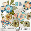 Illuminate digital scrapbooking Paper Flower Embellishments by AFT Designs @Oscraps.com  #digitalscrapbooking #embellishments #florals