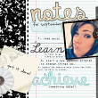 Digital Scrapbooking "notes" layout by AFT Designs - Amanda Fraijo-Tobin using "School Basics" #digitalscrapbooking kit
