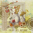 Autumn Breeze Digital Art Kit by Vicki Robinson Sample Layout 03