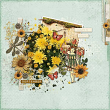 Autumn Breeze Digital Art Kit by Vicki Robinson Sample Layout 06