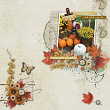 Autumn Breeze Digital Art Kit by Vicki Robinson Sample Layout 10