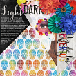 "Light & Dark"  #digiscrapbooking layout by Amanda Fraijo-Tobin using Day of the Dead Halloween kit | aftdesigns.net #oscraps #dayofthedead