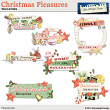 Christmas Pleasures WordArt Mini by Aftermidnight Design