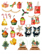 Christmas Shopping Super Mini by Aftermidnight Design Element Sheet 