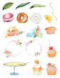Pastry Shop Collection by Aftermidnight Design, Elements sheet 1