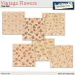 Vintage Flower Paper Mini by Aftermidnight Design