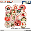 Christmas Time Cupcake Toppers by Aftermidnight Design