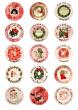 Christmas Time Cupcake Toppers by Aftermidnight Design