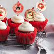 Christmas Time Cupcake Toppers by Aftermidnight Design