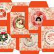 Christmas Time Tea Bags Envelopes by Aftermidnight Design
