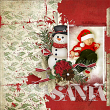 Sant Baby #digitalscrapbooking layout by AFT Designs - Amanda Fraijo-Tobin | #digiscrap #scrapbooking #layout #christmas #xmas