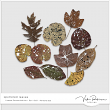Splattered Leaves for Digital Scrapbooking by Vick Robinson detail 1