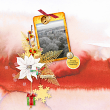 Layout Frosty weather by Marie Orsini using Home for Christmas element Mini 5 Flairs, Home for Christmas Templates: Quick pages by Aftermidnight Design 