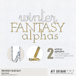 Winter Fantasy Alphas by AFT Designs @Oscraps.com | #oscraps #digitalscrapbooking #winter