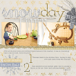 "Snow Day" #digitalscrapbooking layout sample by AFT Designs - Amanda Fraijo-Tobin