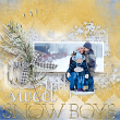 "Sweet Snow Boys" #digitalscrapbooking layout idea by AFT Designs - Amanda Fraijo-Tobin #oscraps #memorykeeping #winter #projectlife