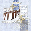 "Chilly Memories" #digitalscrapbooking layout idea by AFT Designs - Amanda Fraijo-Tobin #oscraps #memorykeeping #winter #projectlife