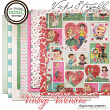 Vintage Valentine Digital Scrapbook Papers @ Oscraps.com