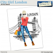 Art Print City Girl London by Aftermidnight Design