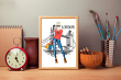 Art Print City Girl London by Aftermidnight Design