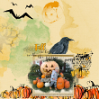 Layout by Debby Leonard using Pumpkin Time Embellishments Mini and Pumpkin time Collection by Aftermidnight Design