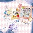 Layout by Marie Orsini using Alice and friends Scrapbook kit from Aftermidnight Design