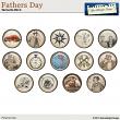 Fathers Day Buttons by Aftermidnight Design