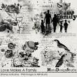 Love Makes A Family Digital Scrapbook StampsPreview by Manu Design Studio