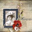 "Memories From The Past" digital scrapbooking vintage layout by AFT Designs - Amanda Fraijo-Tobin | www.aftdesigns.net