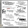 Autumn Expressions Digital Scrapbook Wordart Preview | Lynne Anzelc