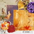 A digital scrapbooking kit perfect for celebrating the beauty of fall and beyond. Dried florals, pretty ribbons, and accent of rusted metal with beautifully textured papers.