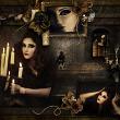 Mistress Of The Macabre by Veronica Spriggs Digital Art Layout 02