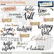 October Feeling WordArt by Aftermidnight Design